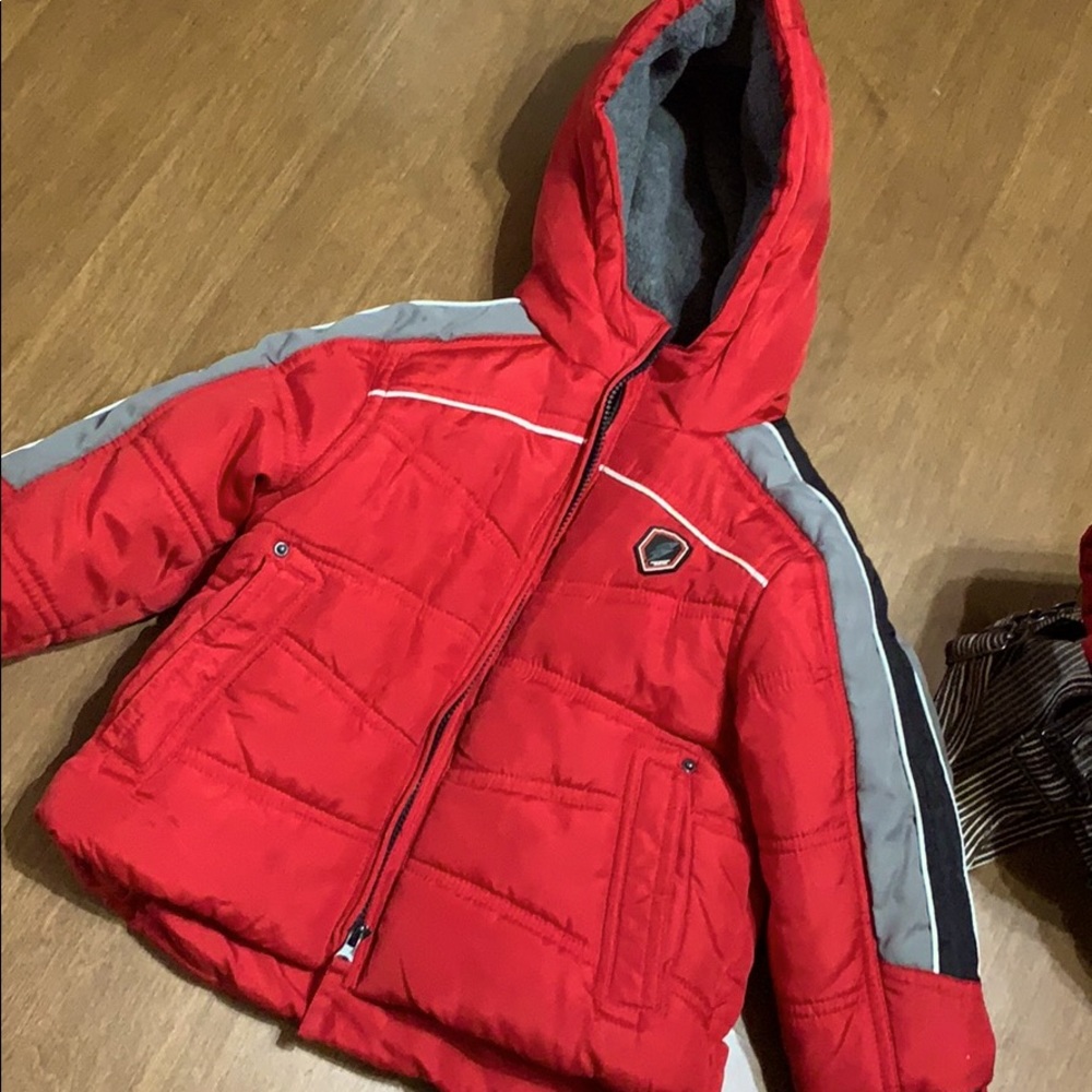 Red toddler puffer jacket 12 mo